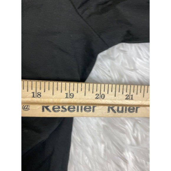 Worthington Stretch Top Womens Size 12 Black Wrap Up Fitted Long Sleeves - Picture 9 of 10